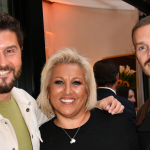 Christophe Beaugrand, Jennifer Boccara (directrice générale de l'hôtel Les Jardins du Faubourg), Matt Pokora (M. Pokora) - L'hôtel Les Jardins du Faubourg célèbre ses 5 ans à Paris le 16 septembre 2024. © Veeren/Bestimage