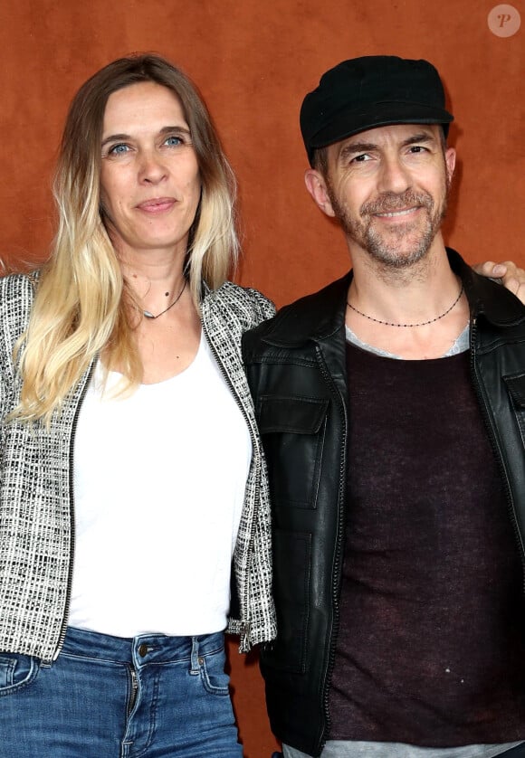 Calogero et Marie Bastide - People au village pour la finale hommes lors des internationaux de France de tennis de Roland Garros 2019 à Paris le 9 juin 2019. © Jacovides - Moreau / Bestimage 