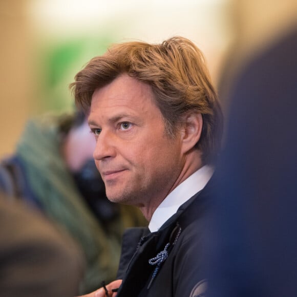 Laurent Delahousse a été interrogé par "La Tribune du dimanche"
Laurent Delahousse lors du discours d'Emmanuel Macron (candidat du mouvement ''En marche !'') après l'annonce des résultats du premier tour de l'élection présidentielle au Parc des Expositions de la Porte de Versailles. © Cyril Moreau/Bestimage 