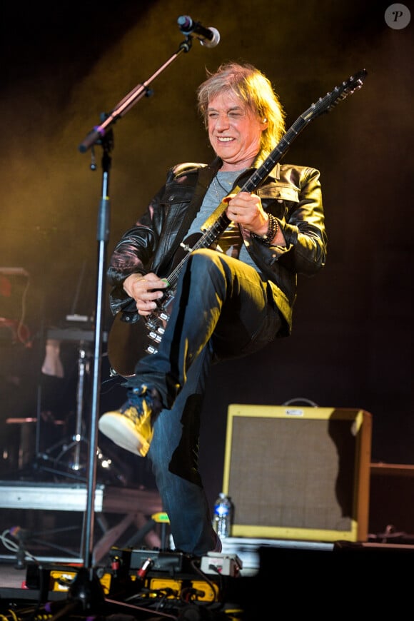 Exclusif - Jean-Louis Aubert en concert pour le festival du château de Solliès-Pont, France, le 16 juillet 2021. © Patrick Carpentier/Bestimage 