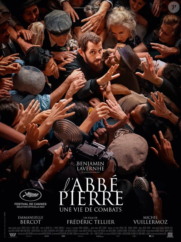 Affiche du film "L'Abbé Pierre - Une vie de combats"