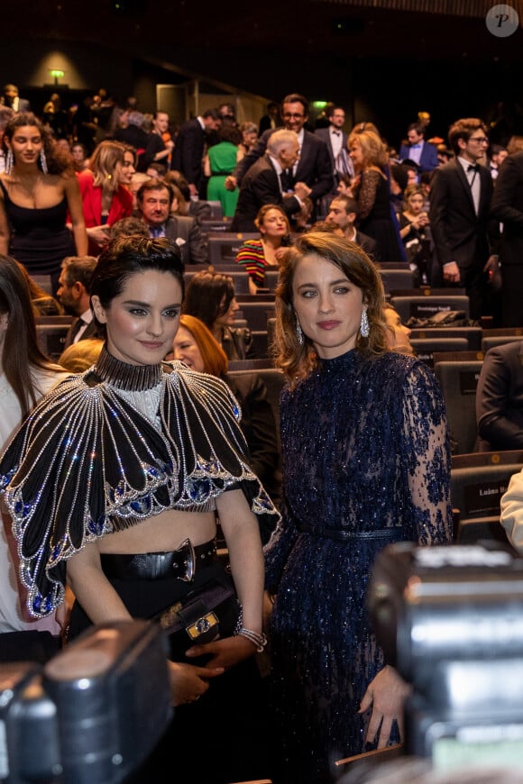 Noémie Merlant (en Louis Vuitton et Cartier - Maquillage Estée Lauder - Coiffure Margaux Rousse Malpat), Adèle Haenel - People dans la salle lors de la 45ème cérémonie des César à la salle Pleyel à Paris le 28 février 2020 © Olivier Borde / Dominique Jacovides / Bestimage