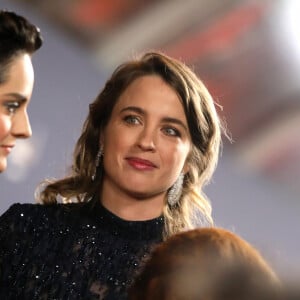 Noémie Merlant (en Louis Vuitton et Cartier - Maquillage Estée Lauder - Coiffure Margaux Rousse Malpat), Adèle Haenel lors du photocall lors de la 45ème cérémonie des César à la salle Pleyel à Paris le 28 février 2020 © Dominique Jacovides / Olivier Borde / Bestimage