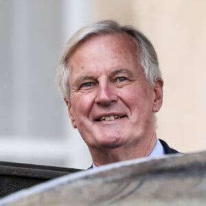 Le premier ministre, Michel Barnier à la sortie du premier conseil des ministres du gouvernement Barnier, au palais de l'Elysée, à Paris, le 23 septembre 2024. © Stéphane Lemouton / Bestimage