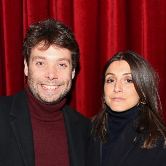 Exclusif - Benjamin Duhamel et Agathe Lambret - Générale de la Pièce de Théâtre "Un président ne devrait pas dire ça..." à Bobino dans le cadre de la 5ème édition des  Paroles Citoyennes  à Paris le 28 Mars 2022. © Bertrand Rindoff/Bestimage