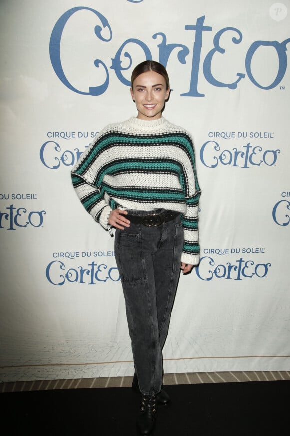 Inès Vandamme - People à la première du spectacle "CORTEO" du Cirque du Soleil à l'AccorHotels Arena Bercy à Paris. Le 12 décembre 2019 © Christophe Aubert via Bestimage  