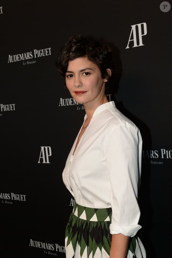 Exclusif - Audrey Tautou - La maison Audemars Piguet a célébré le lancement de la nouvelle Millenary Femme au Carreau du Temple à Paris le 6 juillet 2015 .