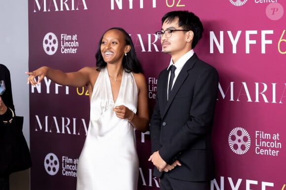 Zahara Marley Jolie et Maddox Chivan Jolie-Pitt à New-York pour la grande première du film Maria le dimanche 29 septembre 2024.