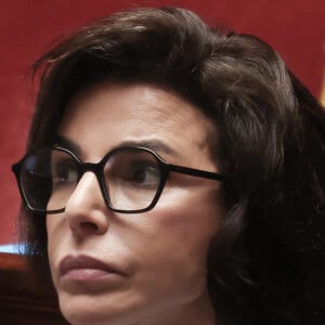 La ministre de la culture, Rachida Dati - Séance de questions au gouvernement à l'assemblée nationale, à Paris, France, le 2 octobre 2024. © Stéphane Lemouton/Bestimage