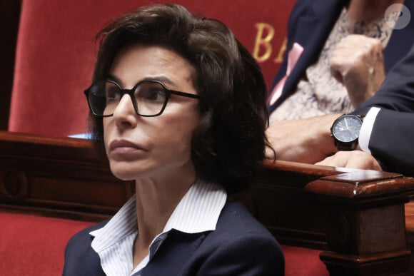 La ministre de la culture, Rachida Dati - Séance de questions au gouvernement à l'assemblée nationale, à Paris, France, le 2 octobre 2024. © Stéphane Lemouton/Bestimage