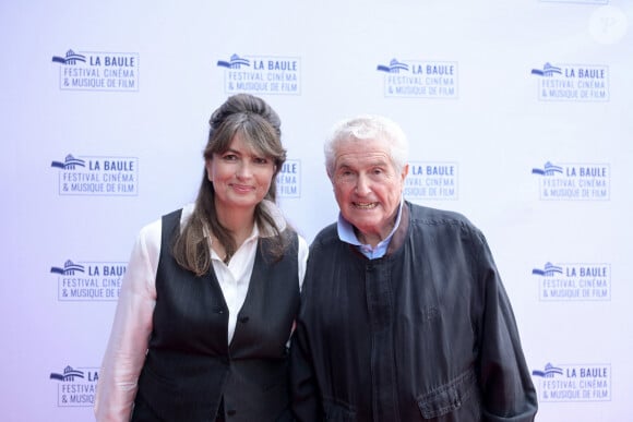 Claude Lelouch et sa femme Valérie Perrin - 10ème Festival du Cinéma et de la Musique de Film à La Baule le 29 juin 2024. A l'occasion de ses 10 ans le festival de la Baule dirigé par S. Bobino et C Barratier ont reçu une pléiades de personnalité du cinéma à La Baule pour honorer pour la longue et riche carrière de C. Lelouch! Les cocktails ou se mélangeait les personnalités se déroulaient l'hôtel Hermitage ou JD Barrière les accueillait... ensuite tout ce petit monde se retrouvait à l'Atlantia pour les projections et enfin finissait tous sur la plage de l'Albatros afin d'y dîner et faire la fête avec un groupe musical diffèrent chaque soir! © Rachid Bellak/Bestimage