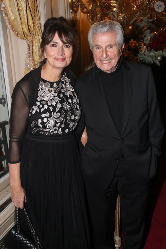 Exclusif - Claude Lelouch et sa femme Valérie Perrin-Lelouch - Soirée Prince Albert II de Monaco, organisée par le Cercle MBC en partenariat avec Politique Internationale, durant laquelle le Prince reçoit le Prix de la Transition Ecologique de Politique Internationale. La soirée a lieu au Cercle de l’Union Interalliée à Paris, France, le 12 Décembre 2023. © Bertrand Rindoff / Bestimage