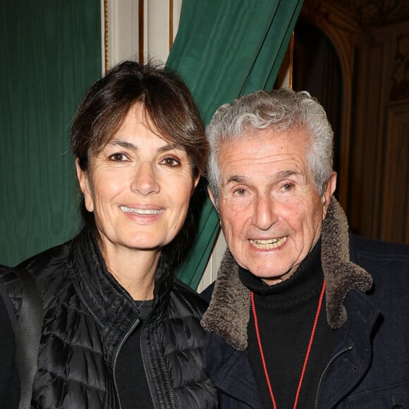 Valérie Perrin et son mari Claude Lelouch - Remise des prix 2023 de L'Académie Alphonse Allais dans les salons d'honneur de la SACD à Paris le 28 novembre 2023. © Coadic Guirec/Bestimage