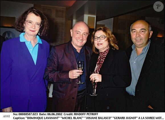 Les deux acteurs ont débuté ensemble leur carrière dans des pièces de théâtre
Dominique Lavanant, Gérard Jugnot, Michel Blanc et Josiane Balasko