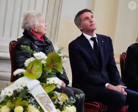 Maria Pia de Savoie et le prince Emmanuel-Philibert de Savoie - Veillée funèbre du prince Victor-Emmanuel de Savoie, en l'Eglise de Sant'Uberto à Turin.