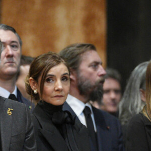 La princesse Elena de Yougoslavie, Le prince Emmanuel-Philibert de Savoie, La princesse Clotilde Courau de Savoie, Le prince Aimone et la princesse Olga de Savoie Aoste, La princesse Vittoria de Savoie - La cérémonie funéraire de Victor Emmanuel de Savoie, fils du dernier roi d'Italie, en la cathédrale Saint-Jean-Baptiste de Turin, le 10 février 2024.