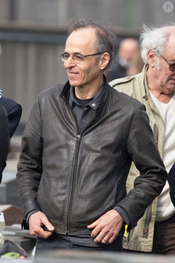 Jean-Jacques Goldman lors des obseques de Veronique Colucci au cimetiere de Montrouge, Paris, France le 12 avril 2018. Photo ABACAPRESS.COM