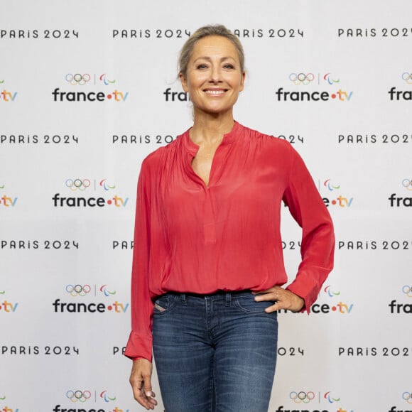 Domme l'indiquent nos confrères du "Parisien"
Anne Sophie Lapix lors de la présentation des journalistes et chroniqueurs de France Télévisions pour les Jeux Olympiques 2024 au musée de l'Homme à Paris, le 11 juin 2024. © Pierre Perusseau / Bestimage 