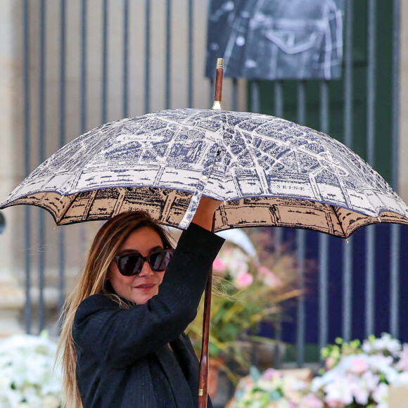 Clotilde Courau - Obsèques de Michel Blanc en l'église Saint-Eustache à Paris, le 10 octobre 2024. © Moreau / Jacovides / Bestimage 