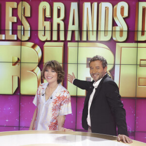 Exclusif - Karen Cheryl, Bernard Montiel - Enregistrement de l'émission "Les grands du rire", présentée par K.Chéryl et B.Montiel, diffusée le 12 octobre sur C8 © Jack Tribeca / Bestimage 