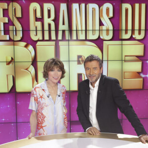 Exclusif - Karen Cheryl, Bernard Montiel - Enregistrement de l'émission "Les grands du rire", présentée par K.Chéryl et B.Montiel, diffusée le 12 octobre sur C8 © Jack Tribeca / Bestimage 