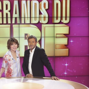 Exclusif - Karen Cheryl, Bernard Montiel - Enregistrement de l'émission "Les grands du rire", présentée par K.Chéryl et B.Montiel, diffusée le 12 octobre sur C8 © Jack Tribeca / Bestimage 