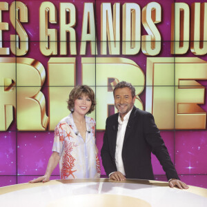 Exclusif - Karen Cheryl, Bernard Montiel - Enregistrement de l'émission "Les grands du rire", présentée par K.Chéryl et B.Montiel, diffusée le 12 octobre sur C8 © Jack Tribeca / Bestimage 