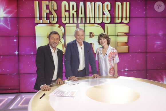 Exclusif - Karen Cheryl, Michel Leeb, Bernard Montiel - Enregistrement de l'émission "Les grands du rire", présentée par K.Chéryl et B.Montiel, diffusée le 12 octobre sur C8 © Jack Tribeca / Bestimage 