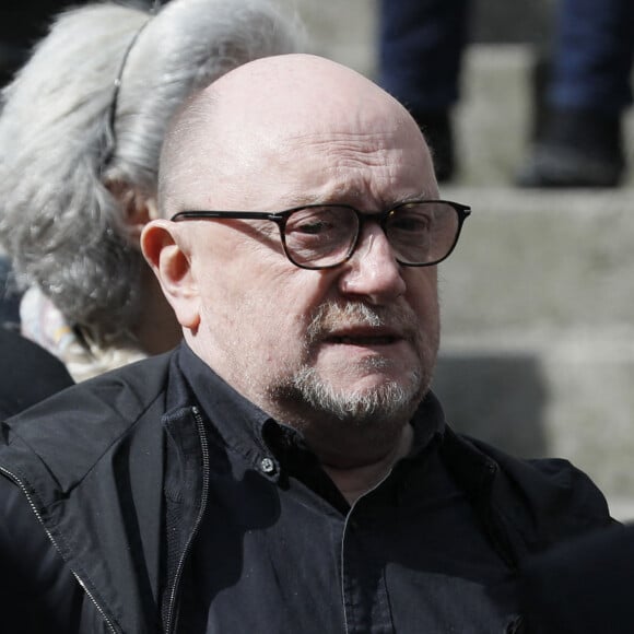 Michel Blanc a rendu son dernier souffle.
Exclusif - Michel Blanc - Sortie des obsèques du pianiste américain Nicholas Angelich en l'Eglise Saint Roch à Paris. 