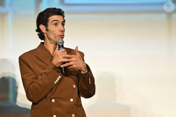 Tahar Rahim pour le film "Monsieur Aznavour" lors de la soirée de clôture de la 6ème édition du festival Cinéroman au cinéma Pathé Gare du Sud, à Nice, France, le 5 octobre 2024 © Bebert-Jacovides/Bestimage 