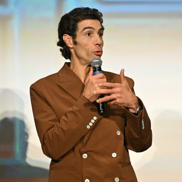 Tahar Rahim pour le film "Monsieur Aznavour" lors de la soirée de clôture de la 6ème édition du festival Cinéroman au cinéma Pathé Gare du Sud, à Nice, France, le 5 octobre 2024 © Bebert-Jacovides/Bestimage 