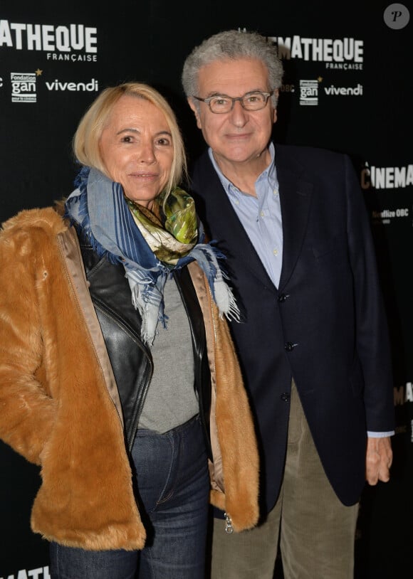 Laure Adler et Serge Toubiana - Avant-première du film "D'après une histoire vraie" de R. Polanski à la Cinémathèque Française à Paris, le 30 octobre 2017. © Veeren/CVS/Bestimage