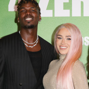 Le footballeur était à l'avant-première de 4 zéros avec sa femme, Zulay Pogba
 
Paul Pogba et sa femme Zulay - Avant-première du film "4 Zéros" au cinéma Pathé Palace à Paris le 15 octobre 2024. © Coadic Guirec/Bestimage