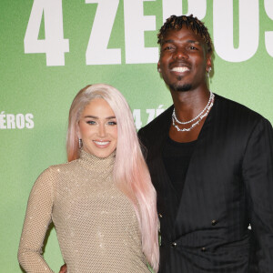 Paul Pogba et sa femme Zulay - Avant-première du film "4 Zéros" au cinéma Pathé Palace à Paris le 15 octobre 2024. © Coadic Guirec/Bestimage