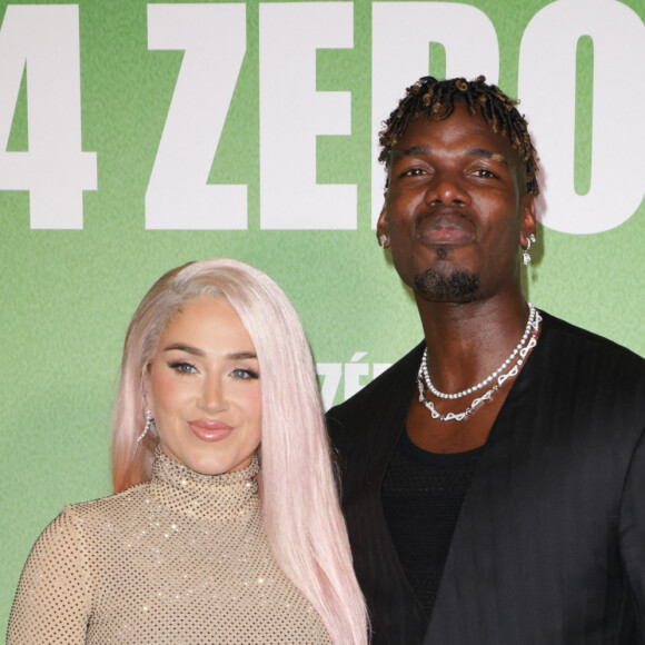 Paul Pogba et sa femme Zulay - Avant-première du film "4 Zéros" au cinéma Pathé Palace à Paris le 15 octobre 2024. © Coadic Guirec/Bestimage