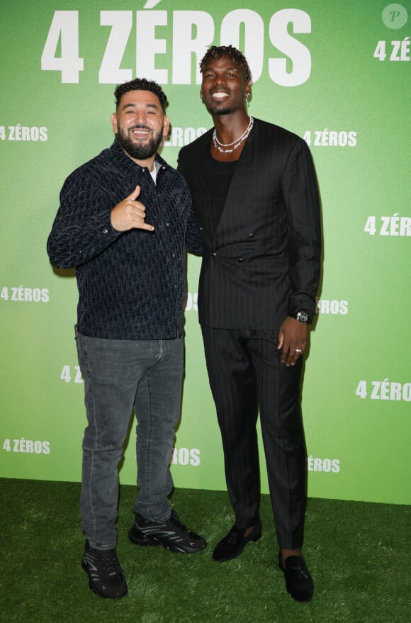 Mohamed Henni et Paul Pogba - Avant-première du film "4 Zéros" au cinéma Pathé Palace à Paris le 15 octobre 2024. © Coadic Guirec/Bestimage