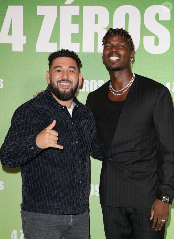 Mohamed Henni et Paul Pogba - Avant-première du film "4 Zéros" au cinéma Pathé Palace à Paris le 15 octobre 2024. © Coadic Guirec/Bestimage