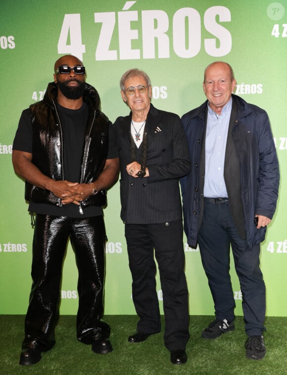 Kaaris, Gérard Lanvin et Rolland Courbis - Avant-première du film "4 Zéros" au cinéma Pathé Palace à Paris le 15 octobre 2024. © Coadic Guirec/Bestimage