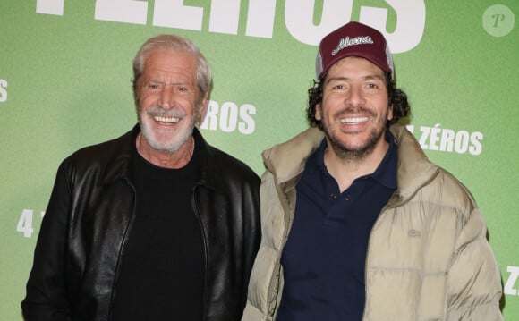 Jean-Claude Darmon et Redouane Bougheraba - Avant-première du film "4 Zéros" au cinéma Pathé Palace à Paris le 15 octobre 2024. © Coadic Guirec/Bestimage