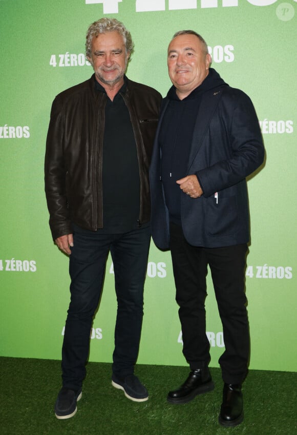 Dominique Rocheteau et Fabien Onteniente - Avant-première du film "4 Zéros" au cinéma Pathé Palace à Paris le 15 octobre 2024. © Coadic Guirec/Bestimage