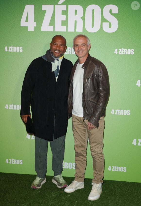 Olivier Dacourt et Alain Roche - Avant-première du film "4 Zéros" au cinéma Pathé Palace à Paris le 15 octobre 2024. © Coadic Guirec/Bestimage