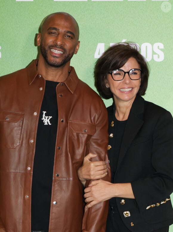 Stomy Bugsy et Rachida Dati - Avant-première du film "4 Zéros" au cinéma Pathé Palace à Paris le 15 octobre 2024. © Coadic Guirec/Bestimage