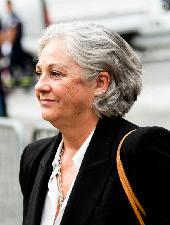 Florence Belmondo - Obsèques de Jean-Paul Belmondo en l'église Saint-Germain-des-Prés, à Paris le 10 septembre 2021. © JB Autissier / Panoramic / Bestimage 