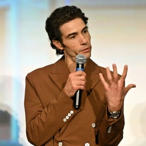 Tahar Rahim pour le film "Monsieur Aznavour" lors de la soirée de clôture de la 6ème édition du festival Cinéroman au cinéma Pathé Gare du Sud, à Nice, France, le 5 octobre 2024. © Bebert-Jacovides/Bestimage 