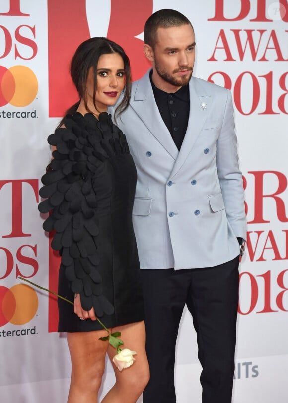 Cheryl Cole et Liam Payne lors de la soirée des 38ème Brit Awards à l'O2 Arena à Londres, Royaume Uni, le 21 février 2018.