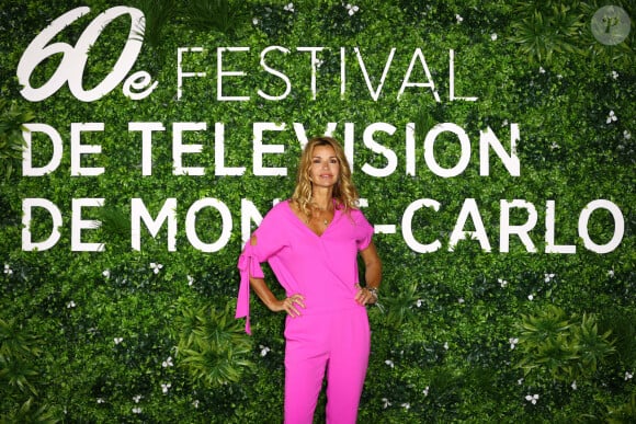 Ingrid Chauvin au photocall de la série "Demain nous appartient" lors du 60ème Festival de Télévision de Monte-Carlo au Grimaldi Forum à Monaco, le 19 juin 2021.