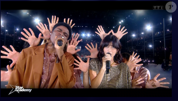 Franck et Marguerite reprennent "Les Feux d'artifice" de Calogero lors du prime de la "Star Academy 2024" du 19 octobre, sur TF1