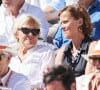 Sa femme a été bouleversée par leur rencontre
Muriel Robin et sa femme Anne Le Nen - Célébrités dans les tribunes des Internationaux de France de tennis de Roland Garros 2024 à Paris le 7 juin 2024. © Jacovides-Moreau/Bestimage 