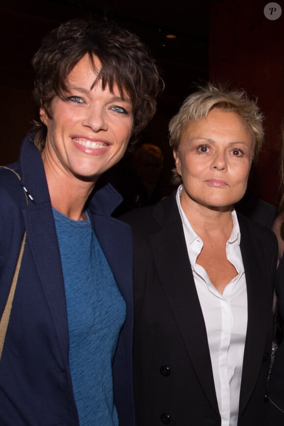 Anne Le Nen et Muriel Robin - Cocktail pour le lancement du livre de Soad Bogdary "Merci Papa" en collaboration avec Anna-Véronique El Baze au Buddha Bar à Paris.