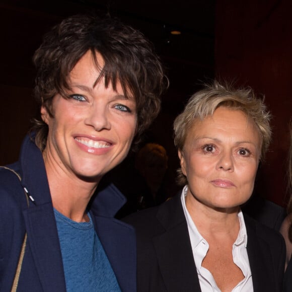 Anne Le Nen et Muriel Robin - Cocktail pour le lancement du livre de Soad Bogdary "Merci Papa" en collaboration avec Anna-Véronique El Baze au Buddha Bar à Paris.